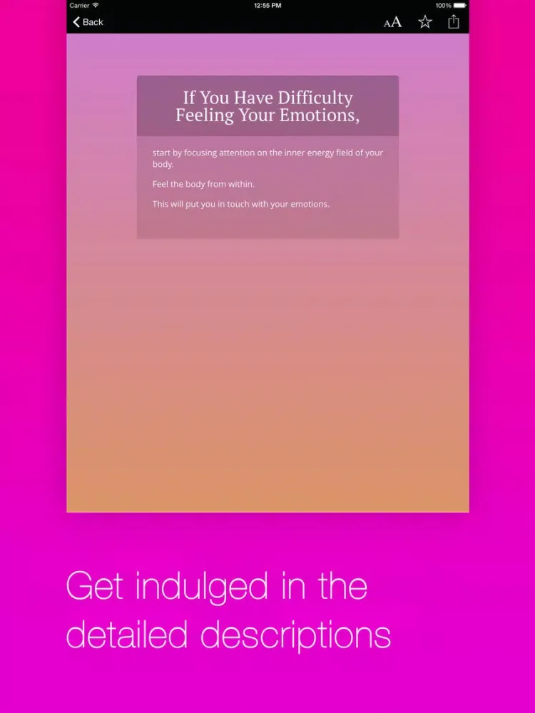 Capturas de pantalla de Eckhart Tolle’s The Power of Now Meditation Deck iPad 