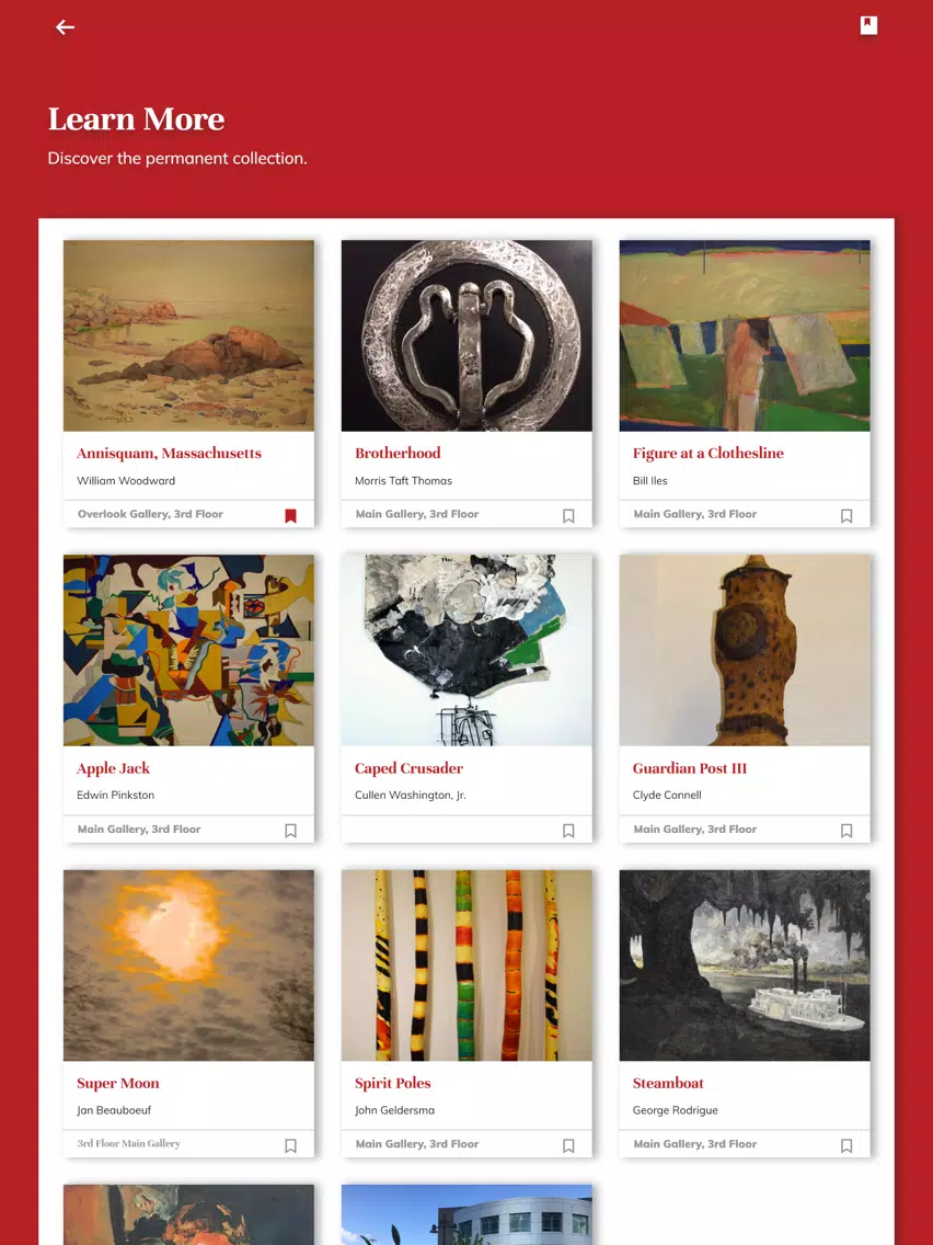 Screenshot di Alexandria Museum of Art iPad 