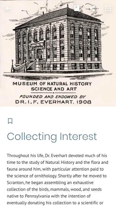 Captures d'écran de Everhart Museum