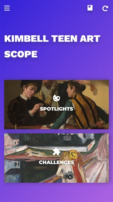 Capturas de pantalla de Kimbell Teen Art Scope