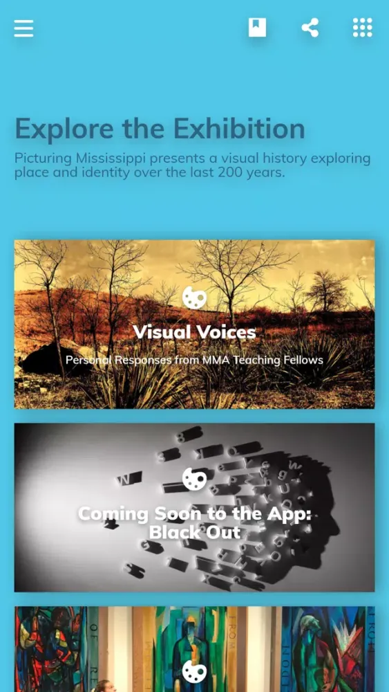Screenshot di Mississippi museum of art app