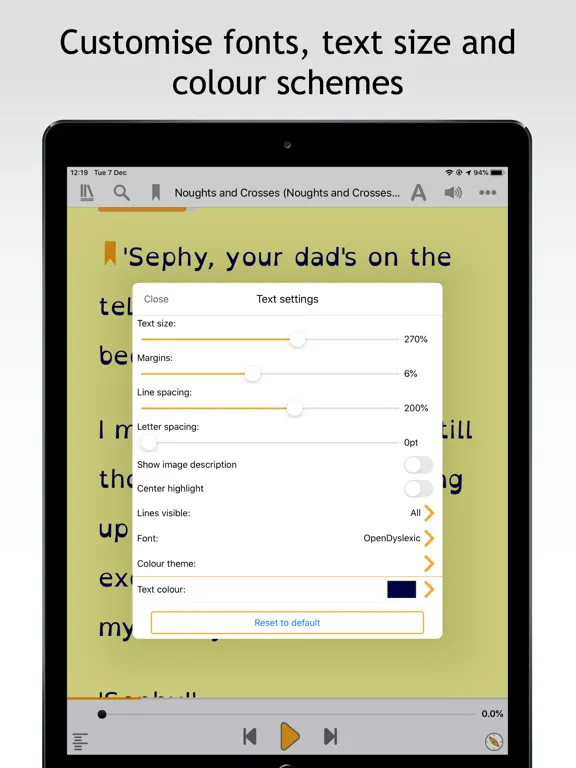 Dolphin EasyReader iPad  Screenshots
