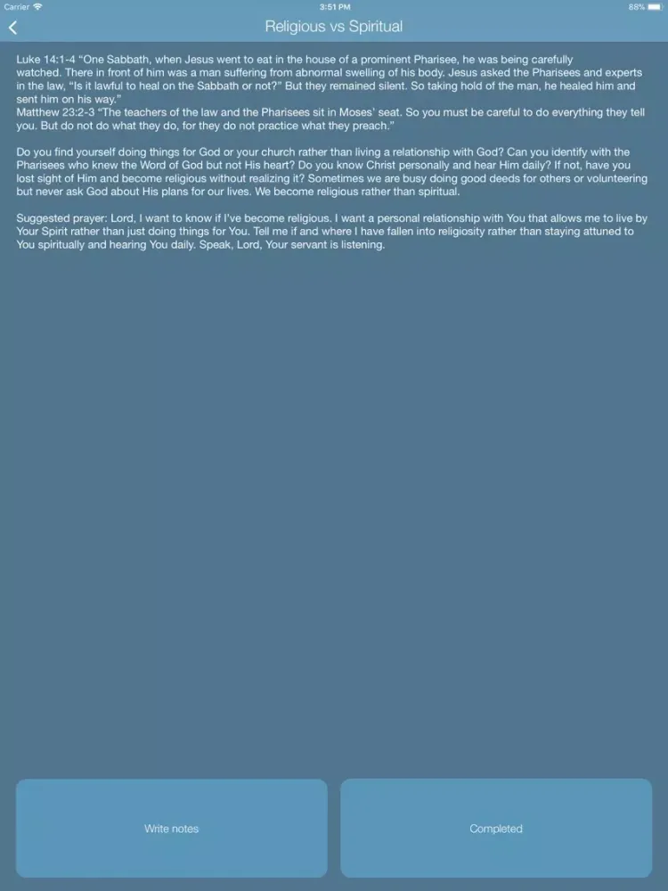 Tangkapan layar Deception as a Christian iPad 