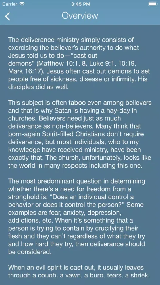 Capturas de pantalla de Deliverance Ministry
