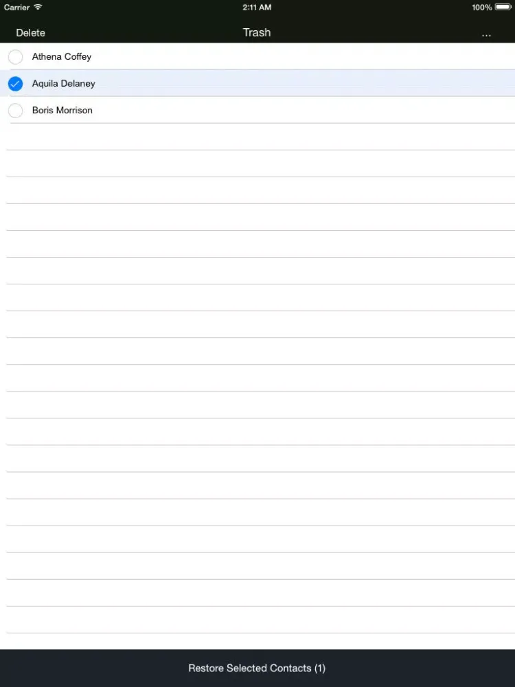 Contact Cleaner - Delete/Restore contacts and Manage your contacts efficiently iPad  스크린샷