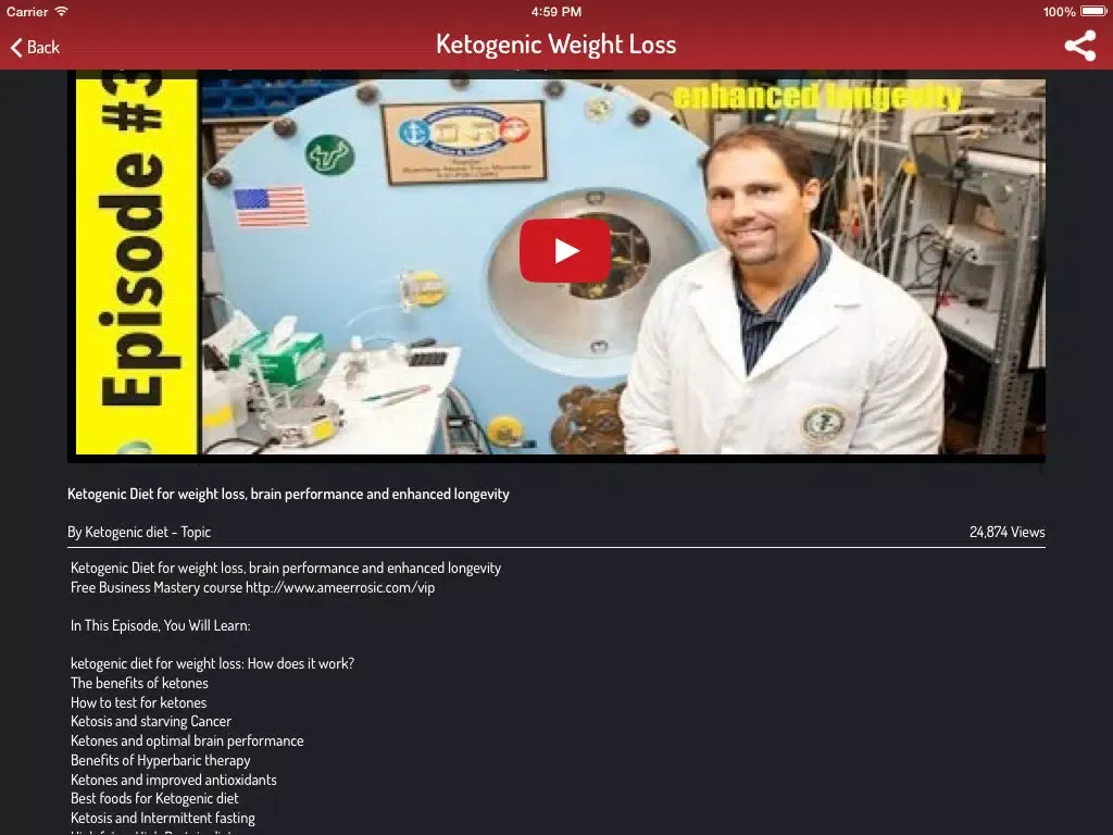 Capturas de pantalla de Ketogenic Diet Guide - Low Carb Diet iPad 