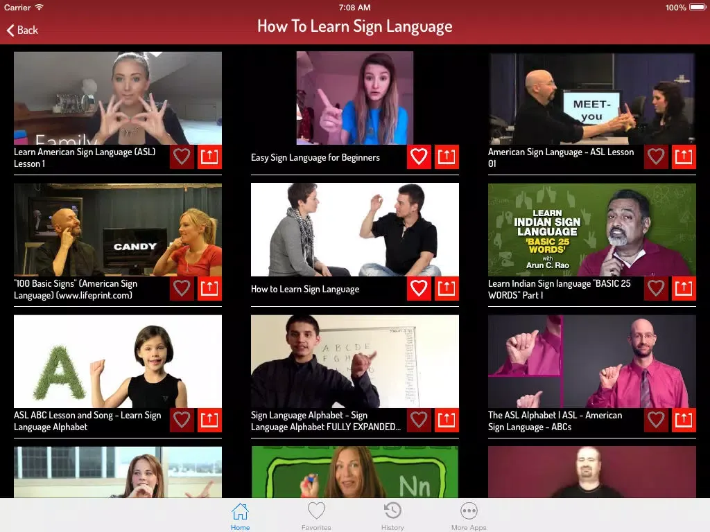 Sign Language Guide - American Sign Language Learning Signs iPad  سکرین شاٹس
