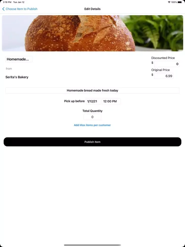 Screenshot di Your-Food-Store iPad 