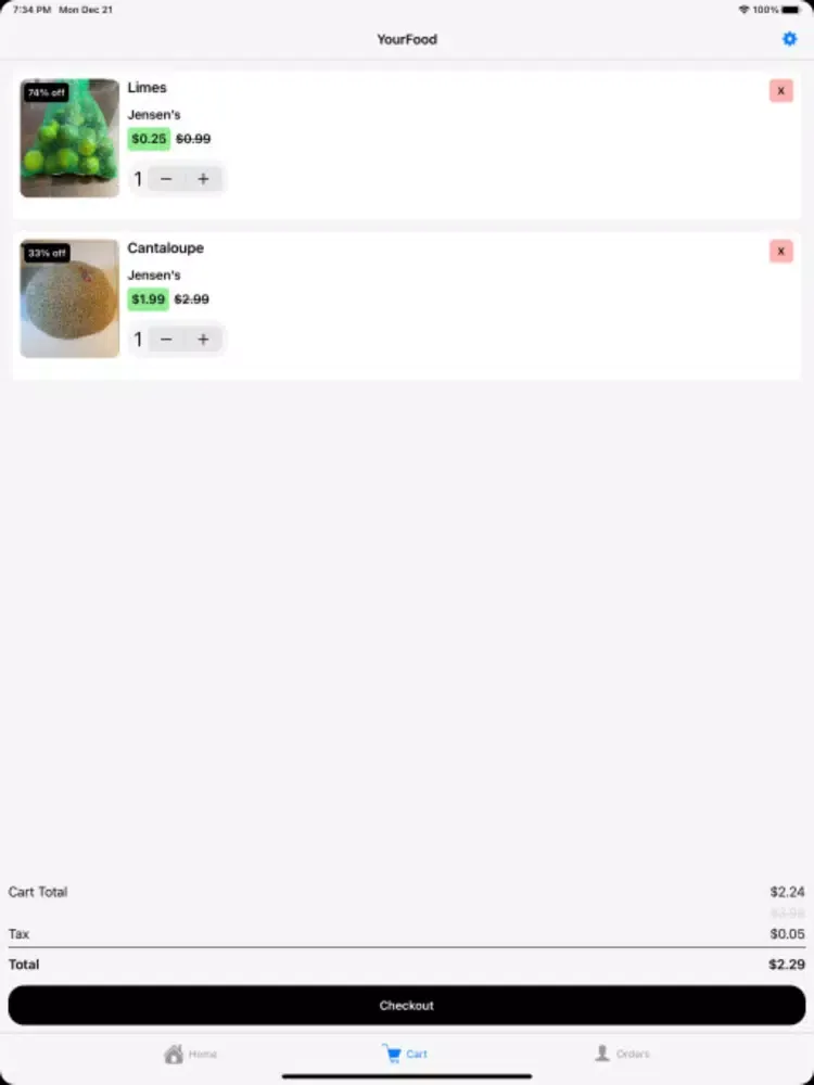 Screenshot di Your-Food-Store iPad 