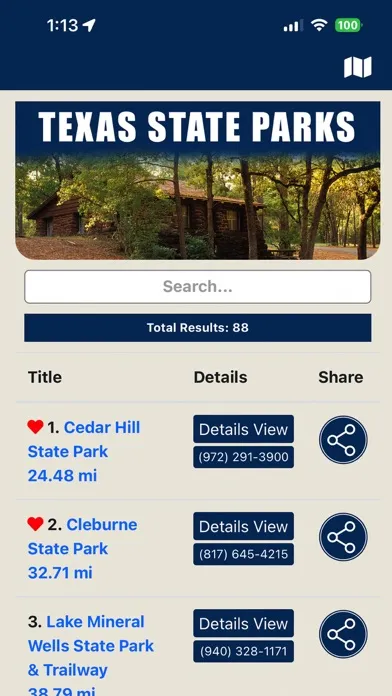 TX State Parks应用截图