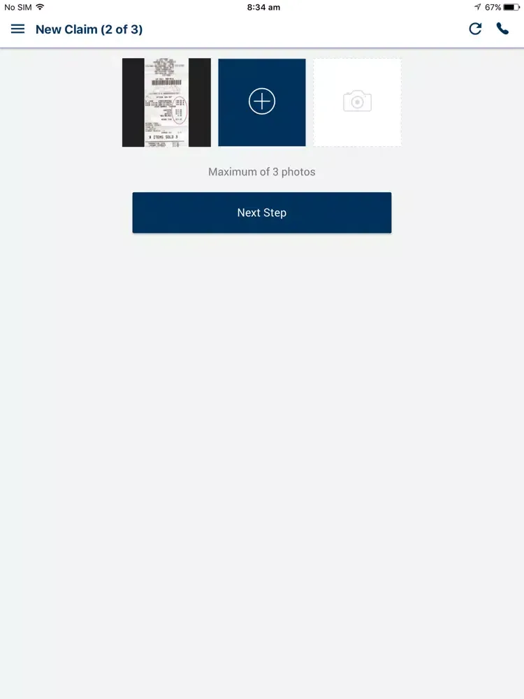 Tangkapan layar Astute Simplicity Health iPad 