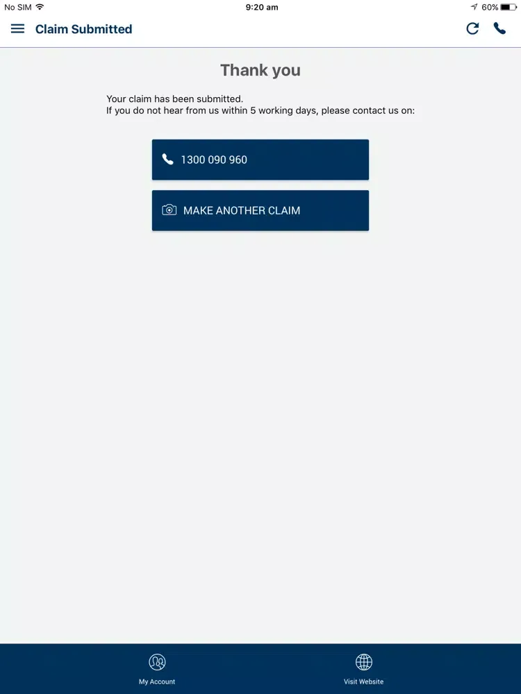 Tangkapan layar Astute Simplicity Health iPad 