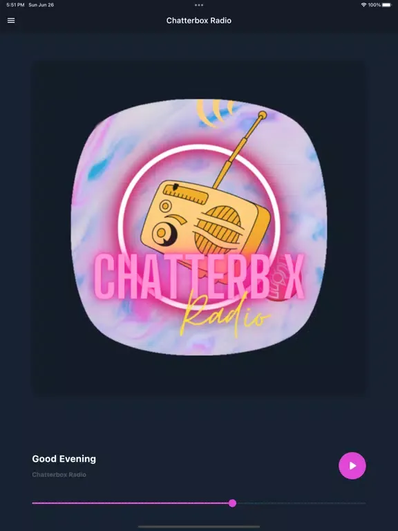 Chatterbox Radio Manchester iPad  Screenshots
