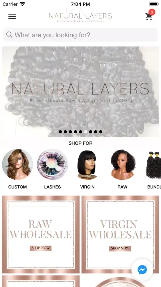 Tangkapan skrin Natural Layers