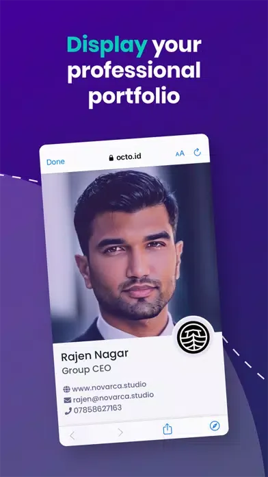 Tangkapan skrin Octo App