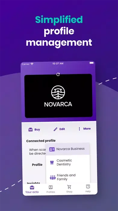 Tangkapan skrin Octo App