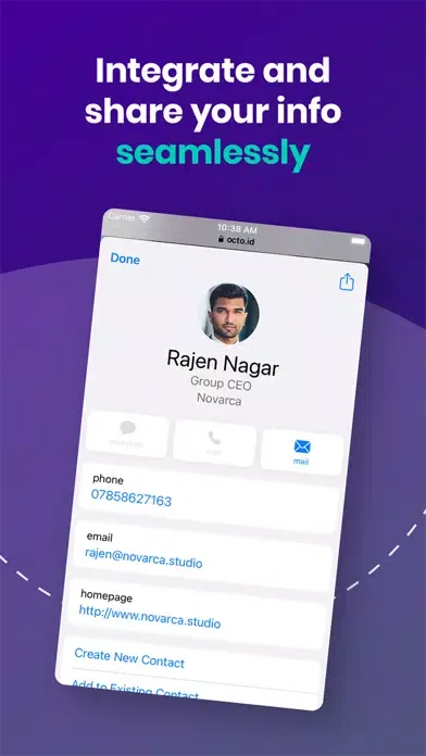 Tangkapan skrin Octo App