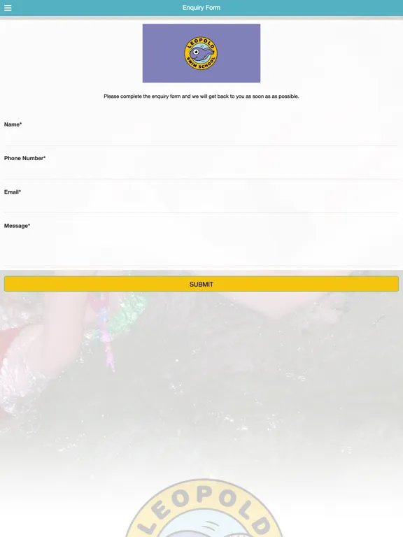 Capturas de tela do Leopold Swim School iPad 