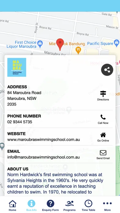Maroubra Swimming School سکرین شاٹس