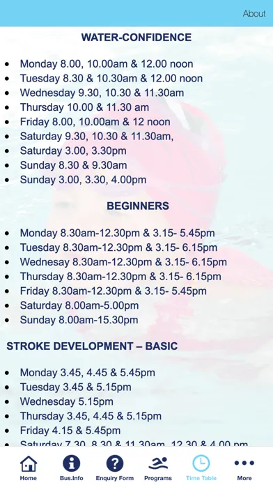 Maroubra Swimming School سکرین شاٹس