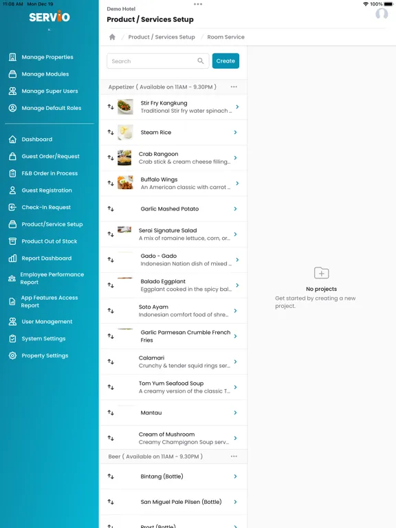صور Servio for Partner Hotel iPad 
