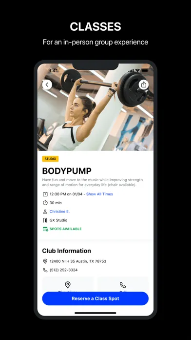 Ảnh chụp màn hình của 24GO by 24 Hour Fitness