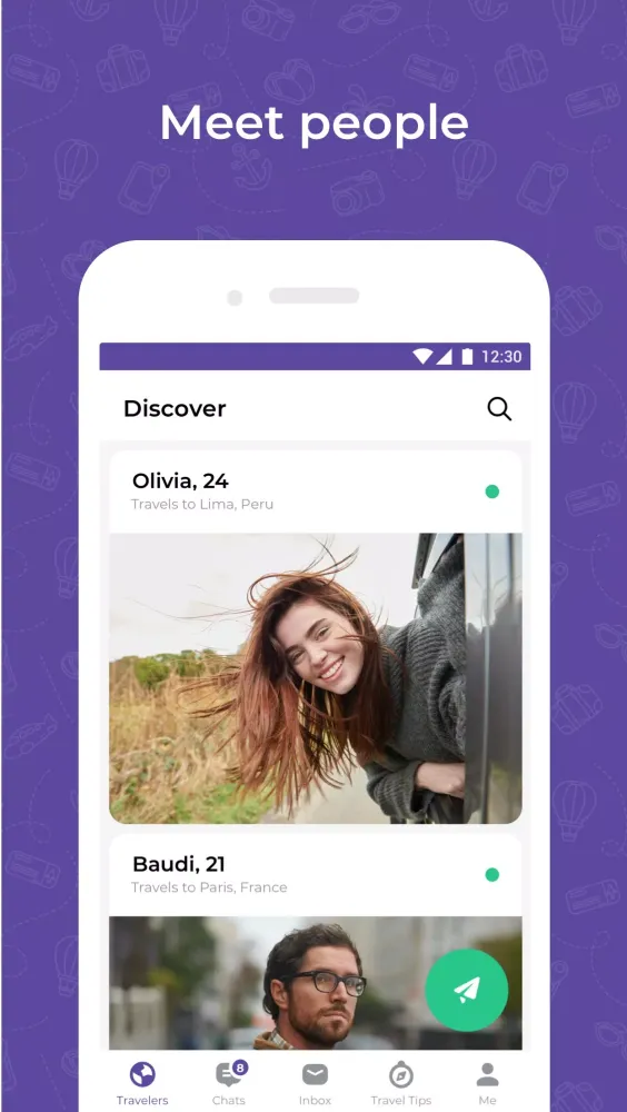 Capturas de tela do Travel dating: YourTravelMates