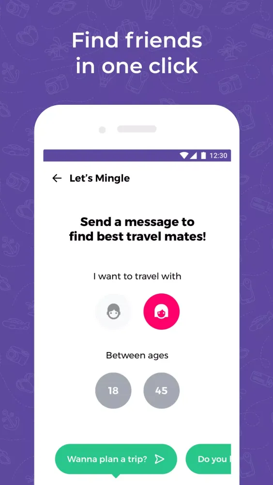 Capturas de tela do Travel dating: YourTravelMates