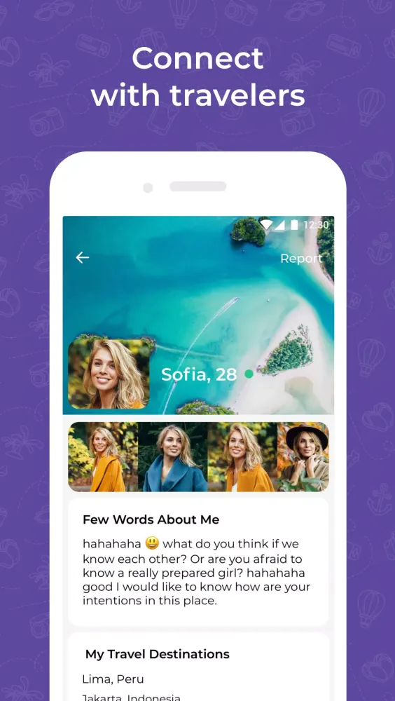 Capturas de tela do Travel dating: YourTravelMates