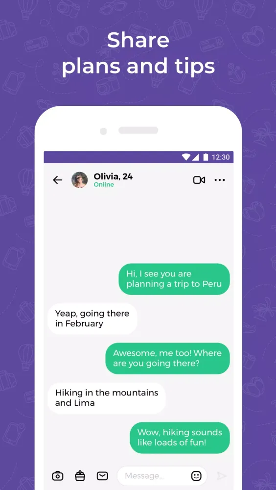 Capturas de tela do Travel dating: YourTravelMates