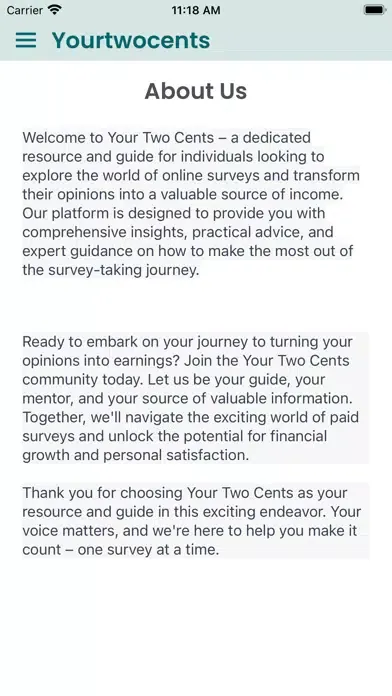 Capturas de tela do Your Two Cents - Paid Surveys