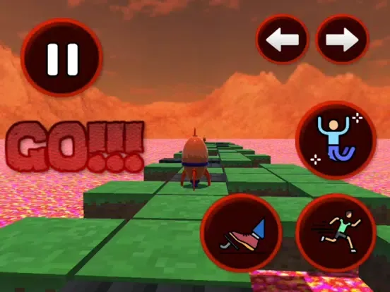 Ảnh chụp màn hình của Jump to Avoid Lava iPad 