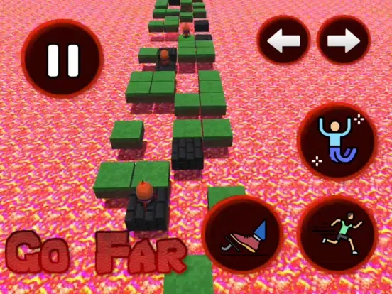 Ảnh chụp màn hình của Jump to Avoid Lava iPad 