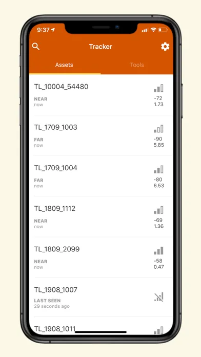 Tangkapan layar Promatic AssetTracker