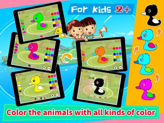 Capturas de pantalla de Animals' Color Shape Puzzle 2+ iPad 