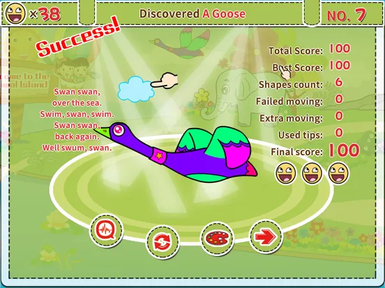 Capturas de pantalla de Animals' Color Shape Puzzle 2+ iPad 