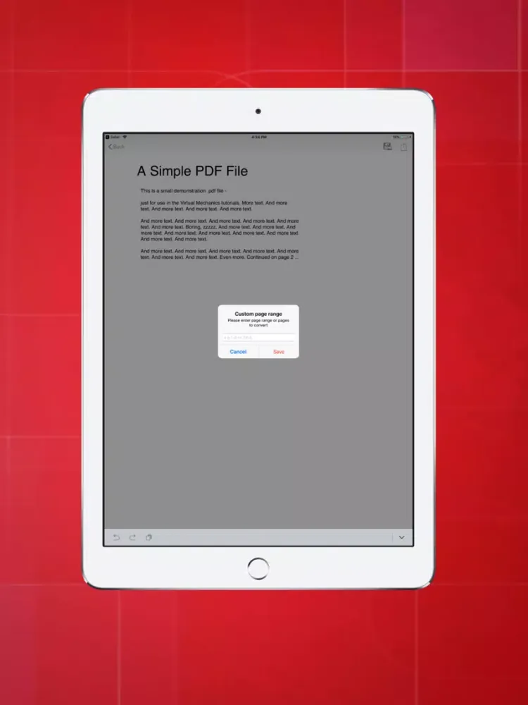 PDF File to Image Converter iPad 應用截圖