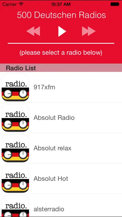 Ảnh chụp màn hình của Radio Deutschland - FREE deutschen Radio Online (DE)