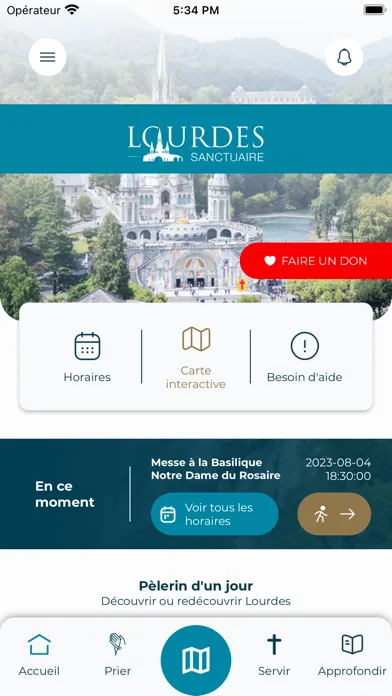 Sanctuaire Notre-Dame Lourdes Ekran Görüntüleri