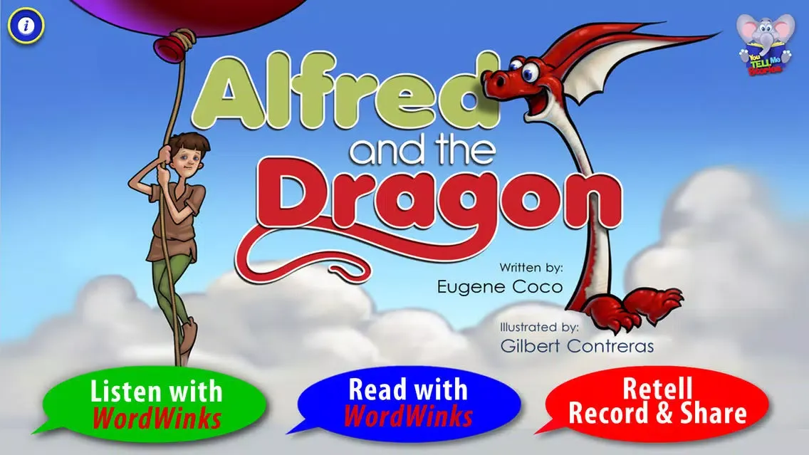 Alfred and the Dragon with WordWinks and Retell, Record & Share Screenshots