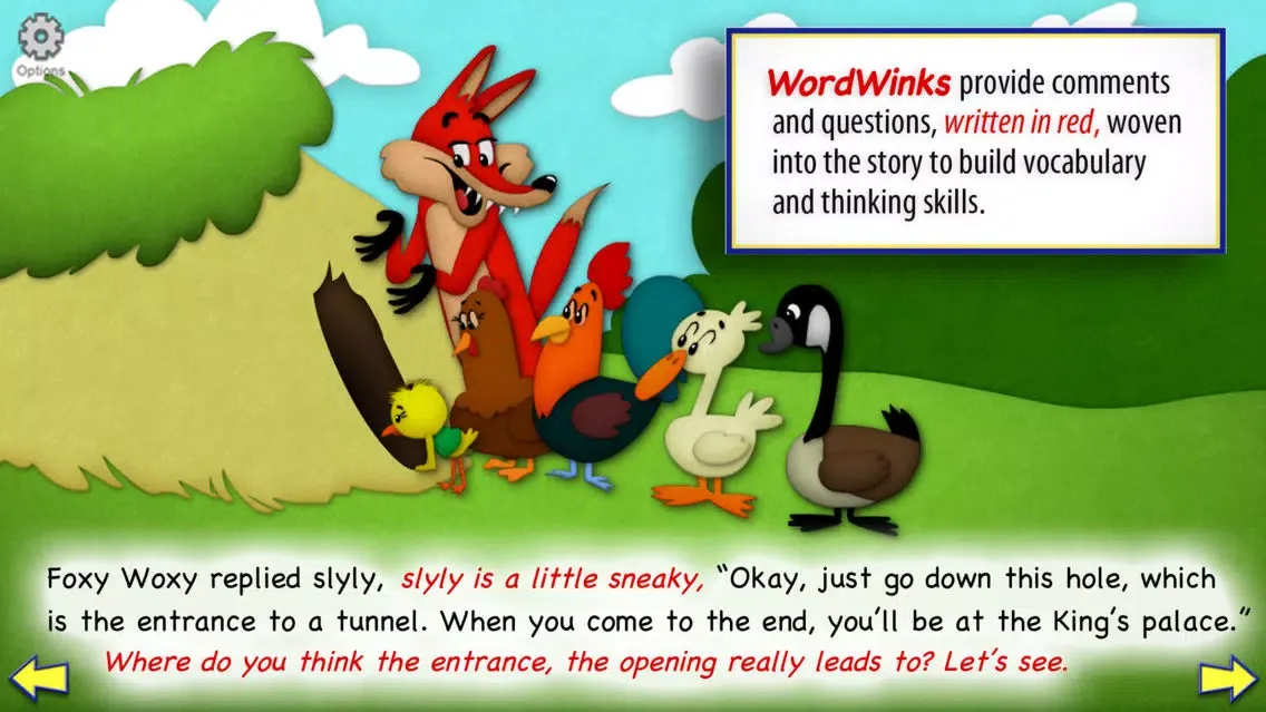 Chicken Little with WordWinks and Retell, Record & Share Screenshots