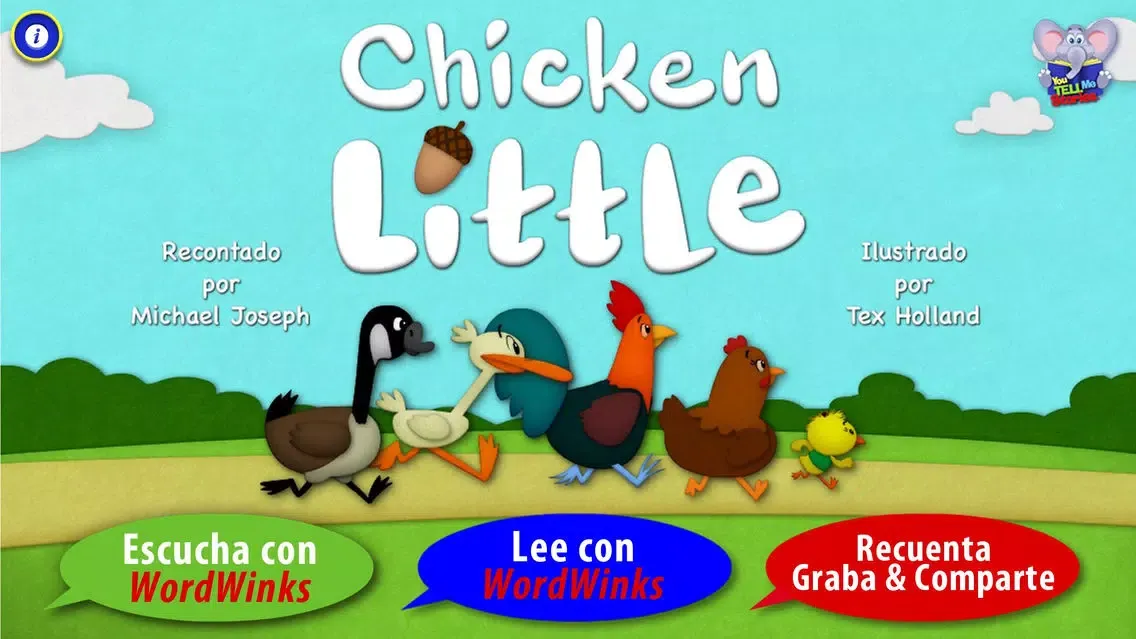 Chicken Little con WordWinks y Recontar, Grabar, y Compartir Ekran Görüntüleri