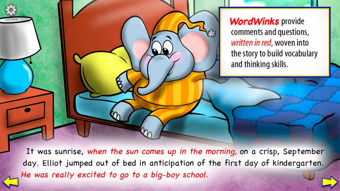 Capturas de tela do Little Red Hen with WordWinks and Retell, Record & Share