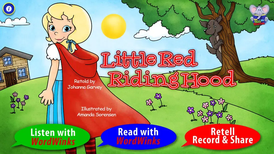 Ảnh chụp màn hình của Little Red Riding Hood with WordWinks