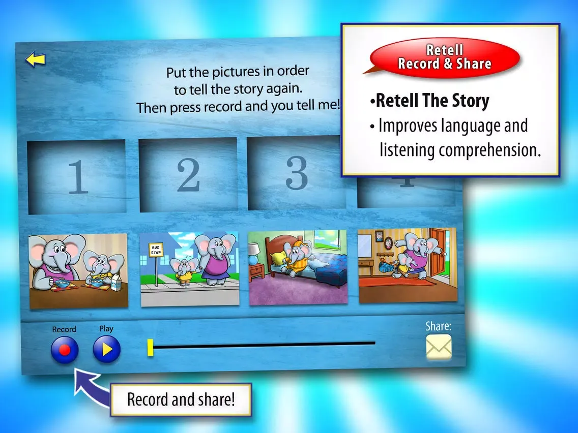Скриншоты The Lion and the Mouse with WordWinks and Retell, Record & Share iPad 