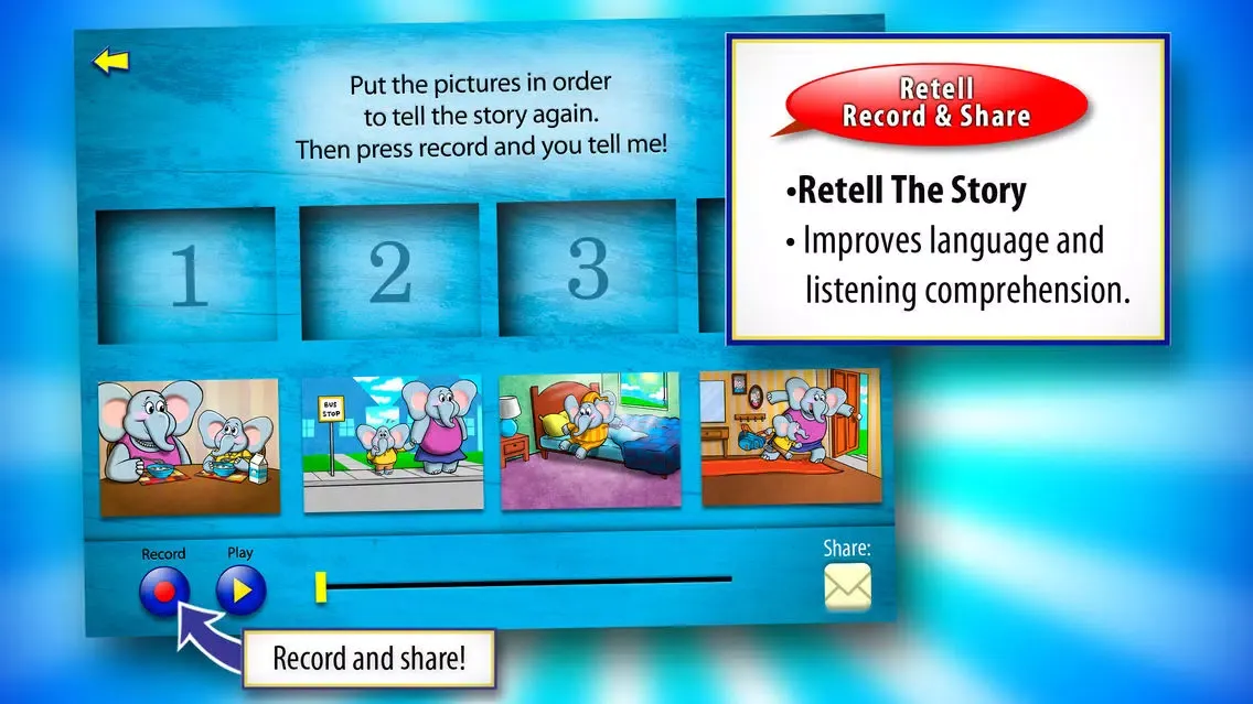 Скриншоты The Lion and the Mouse with WordWinks and Retell, Record & Share