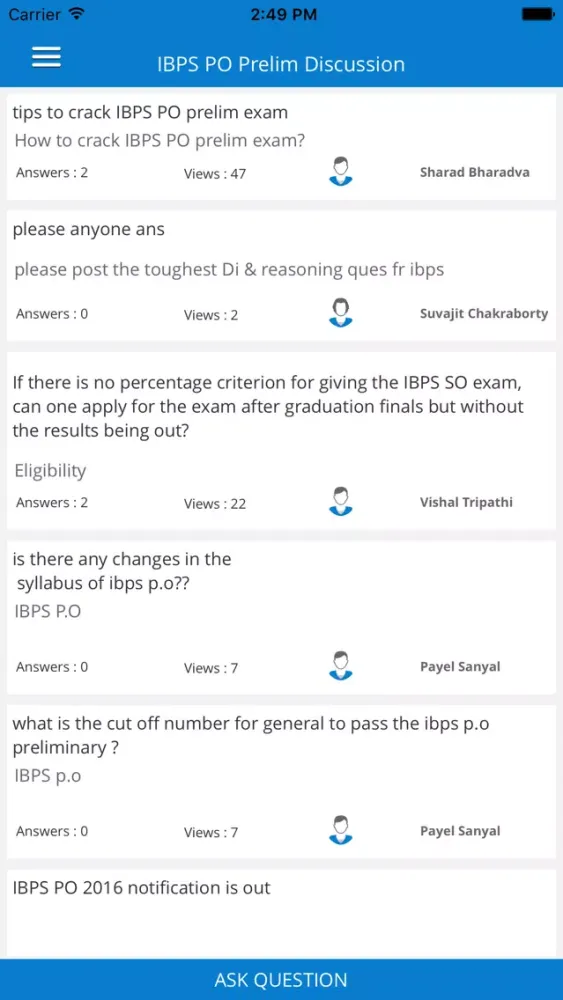 Tangkapan layar IBPS PO Prelims