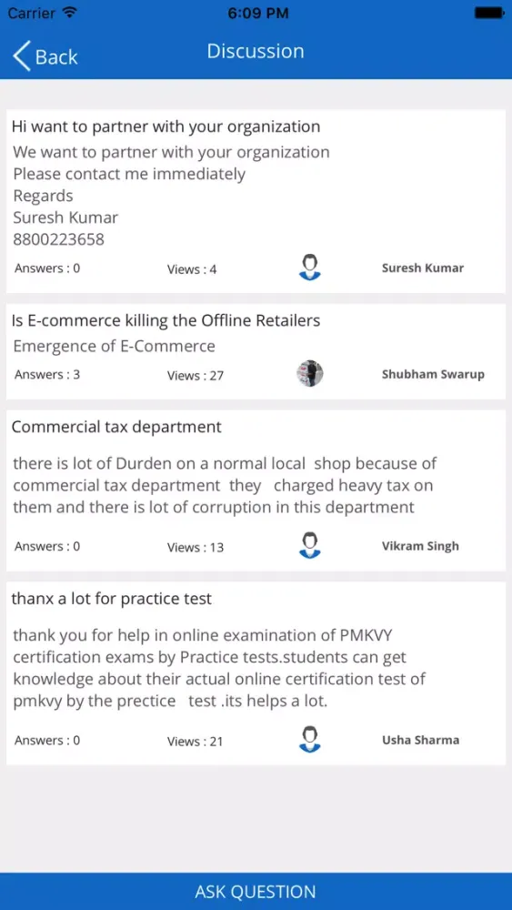 Tangkapan layar Skill India - NSDC PMKVY Tests