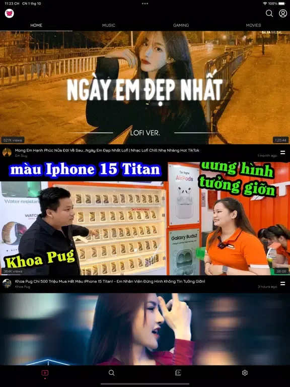 Ảnh chụp màn hình của iTube - Video&Music iPad 