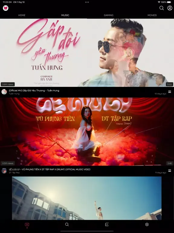Ảnh chụp màn hình của iTube - Video&Music iPad 